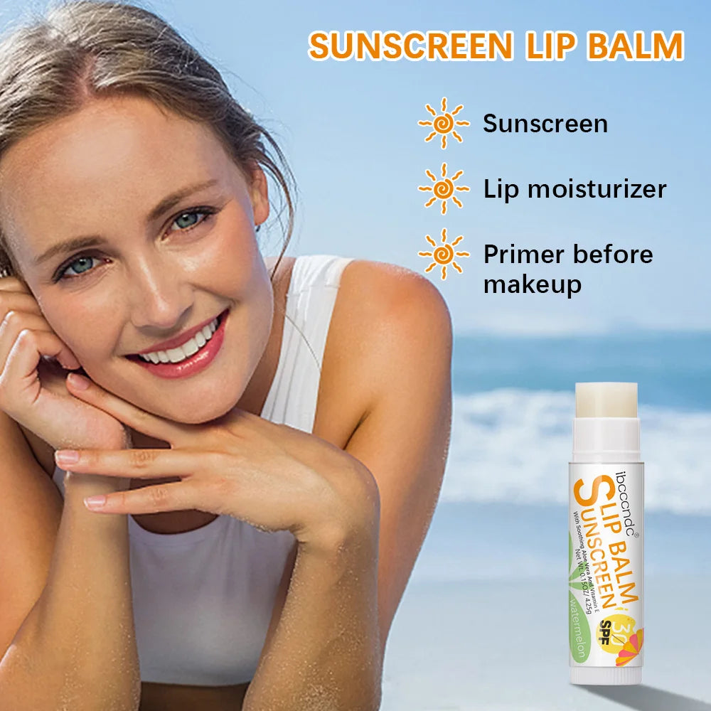 New Sunscreen Lip Balm SPF30 Hydrating Lip Sunblock For Protects
