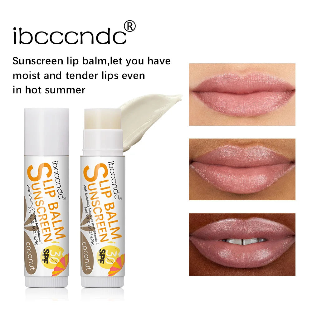 New Sunscreen Lip Balm SPF30 Hydrating Lip Sunblock For Protects
