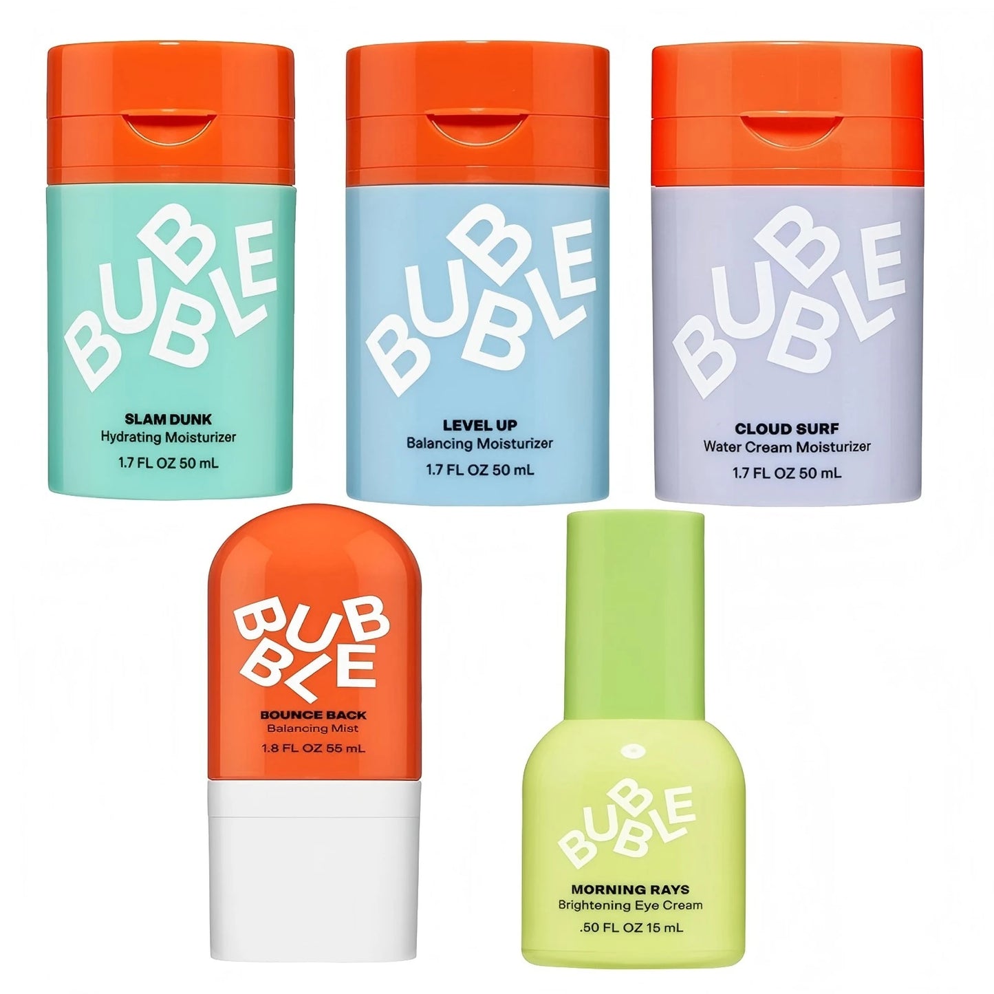 Bubble Skincare Set Moisturizer For Normal-to-dry Skin Moisturizing