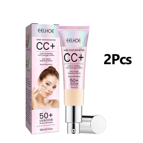1/2/3pcs CC Cream Foundation Waterproof Brighten Moisturizing