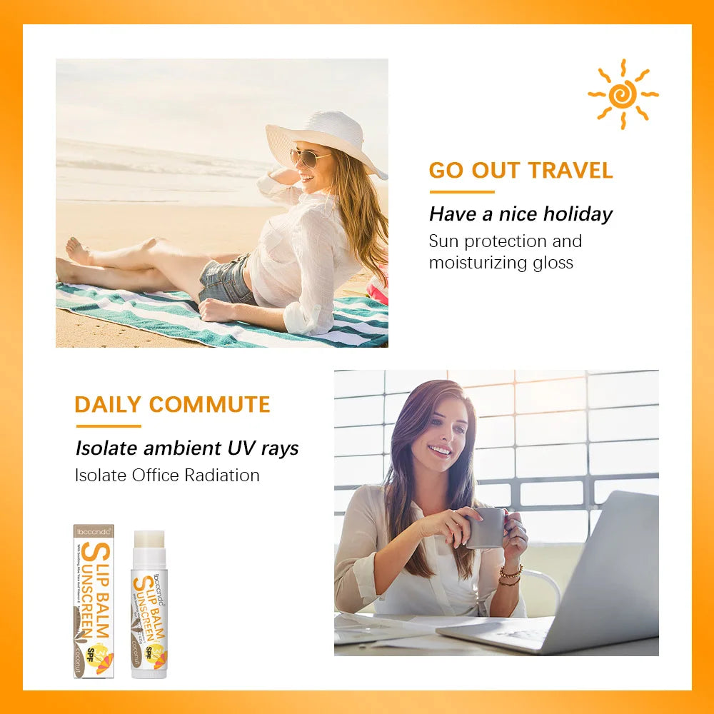 New Sunscreen Lip Balm SPF30 Hydrating Lip Sunblock For Protects