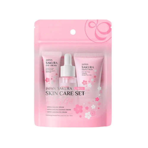 5/3pcs/Set Sakura Skin Care Sets Face Cream Serum Toner Facial