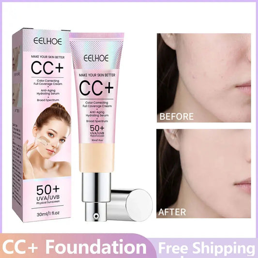 1/2/3pcs CC Cream Foundation Waterproof Brighten Moisturizing