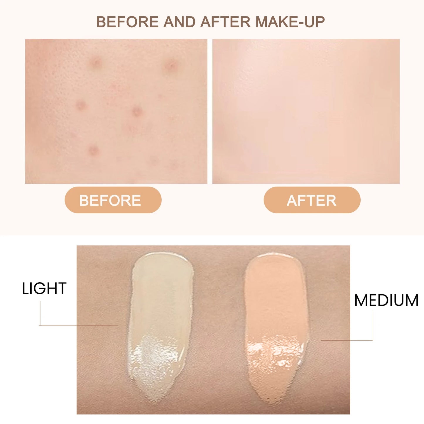 1/2/3pcs CC Cream Foundation Waterproof Brighten Moisturizing
